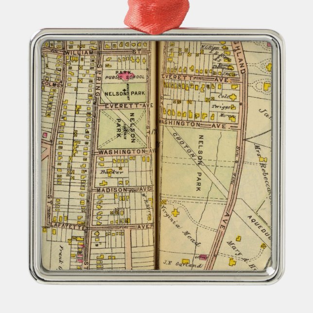 Ossining, New York Ornament Aus Metall (Vorne)