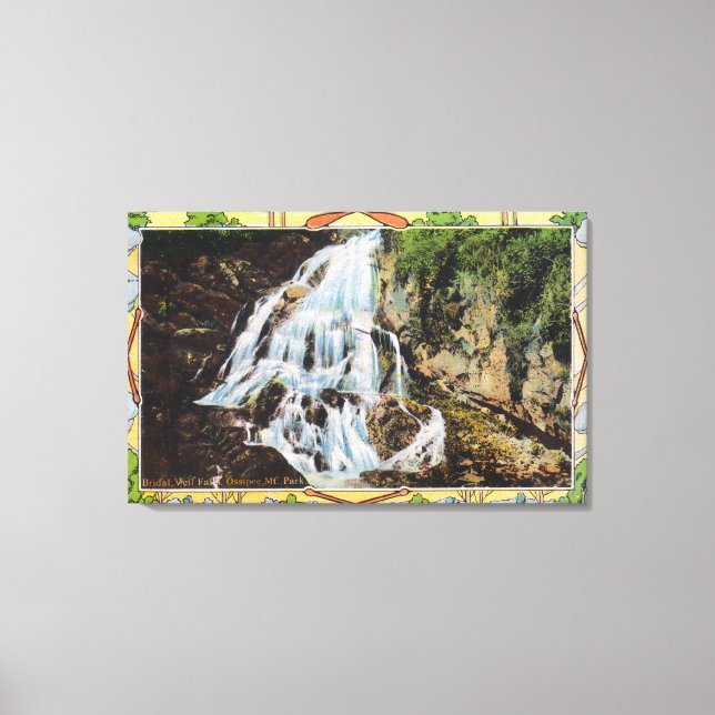 Ossipee Bergpark Aussicht auf Bridal Veil Leinwanddruck (Vorderseite)