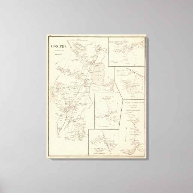 Ossipee, Carroll Co Leinwanddruck (Vorderseite)