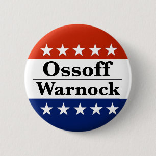 Ossoff Warnock Georgia Runoffs Button
