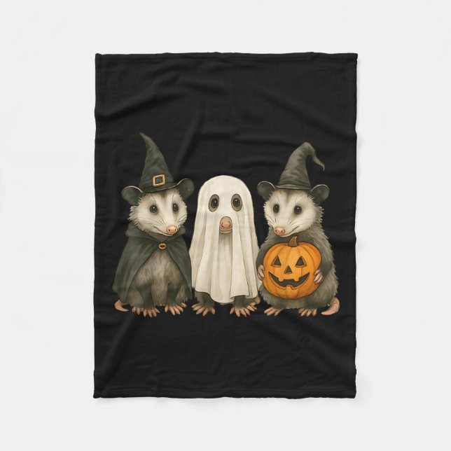 Ossum Halloween Ssum Witch Ghost Pumpkin  Fleecedecke (Vorderseite)