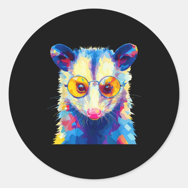 Ossum Ssum Sungles  Runder Aufkleber (Vorderseite)