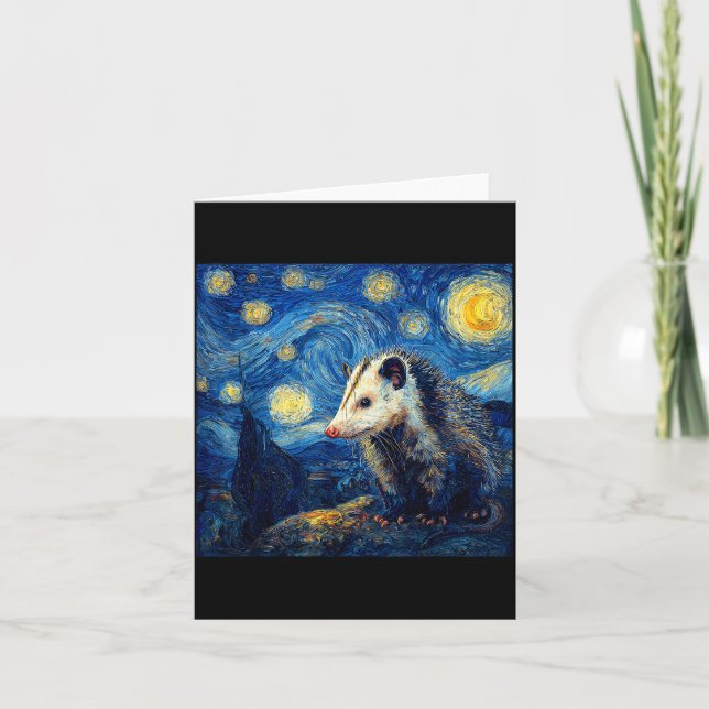 Ossum Ssum Van Gogh Starry Night  Karte (Vorderseite)