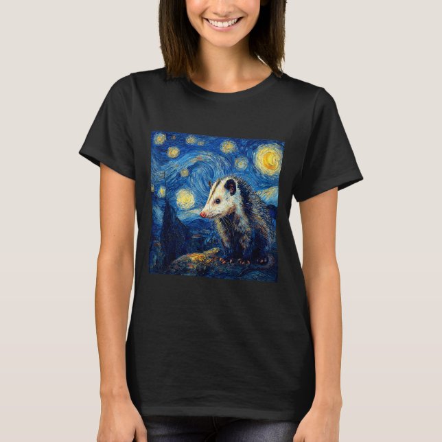 Ossum Ssum Van Gogh Starry Night  T-Shirt (Vorderseite)