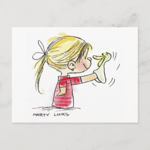 Ost-2010 Osterpuppe Feiertagspostkarte