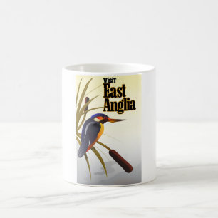 Ost-Anglia-Vintage-Reiseplakat Kaffeetasse