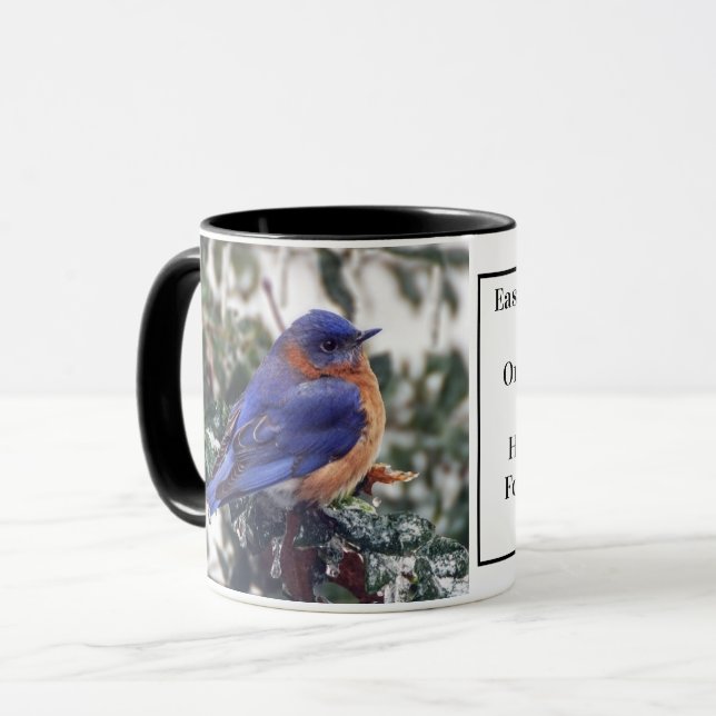 Ost-Bluebird-Tasse mit Identifikation Tasse (Vorderseite Links)