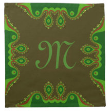 Ost Bohemische Monogram Wedding Custom Napkin