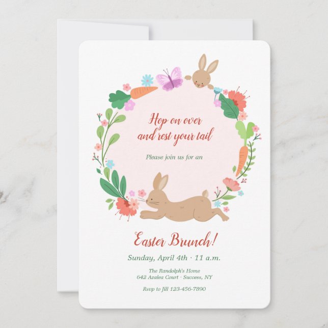 Ost-Brunch Einladung (Vorderseite)