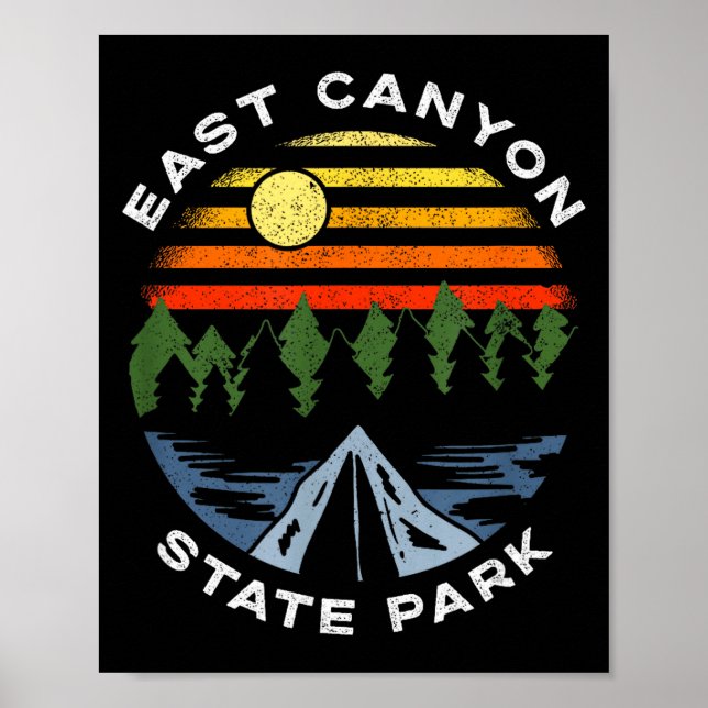 Ost-Canyon-State-Park Utah Berge Wald Poster (Vorne)