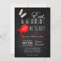 Ost, Drinks und beängstigendes Halloween-Party