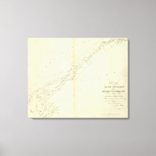 Ost. Ende von der Ontariosee-und Fluss-St. Leinwanddruck