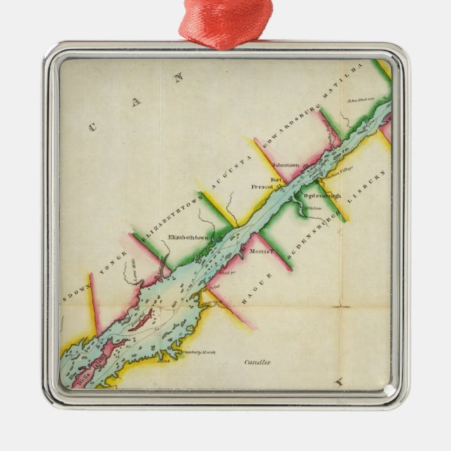 Ost. Ende von der Ontariosee-und Fluss-St. Ornament Aus Metall (Vorne)