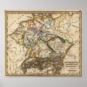 Ost - europäische Karte Poster
