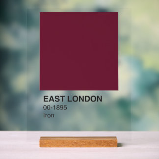 Ost-London-Eisen - Klare Hintergründe Acrylschild