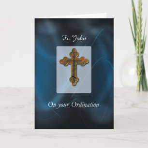 Ost-Orthodoxe Cross Ordination Glückwunsch Karte