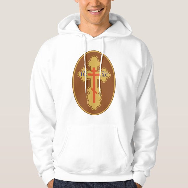Ost-Orthodoxe Kreuz Hoodie (Vorderseite)