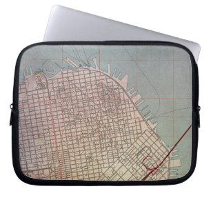 Ost-San Francisco Topografische Karte Laptopschutzhülle