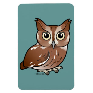Ost-Screech-Owl (Rote Phase) Magnet
