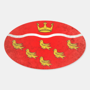 Ost-Sussex Ovaler Aufkleber