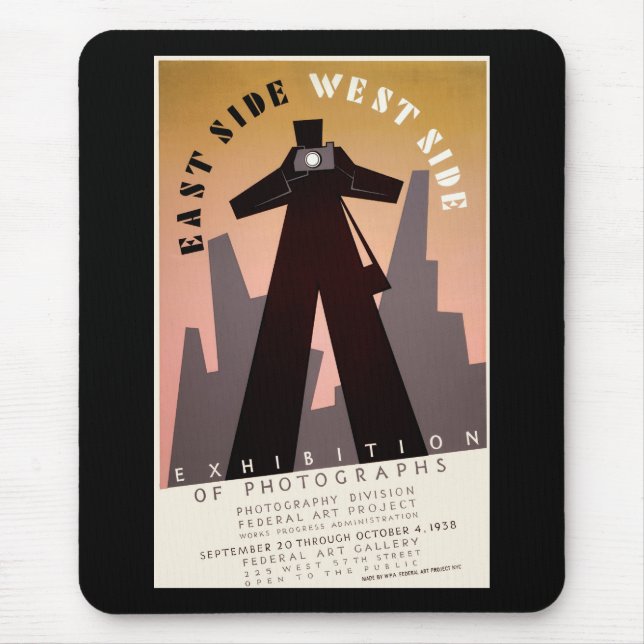 Ost ~ Westseite Mousepad (Vorne)