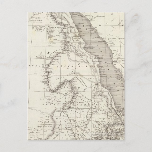 Ostafrika-Karte Postkarte (Vorderseite)