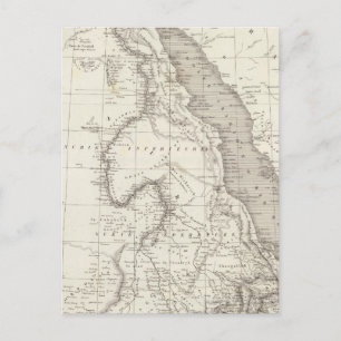 Ostafrika-Karte Postkarte