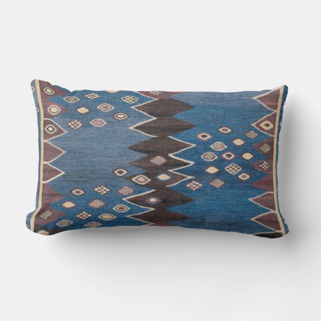 Ostakzent-Vintages persischer Teppich-Muster Lendenkissen (Vorderseite)