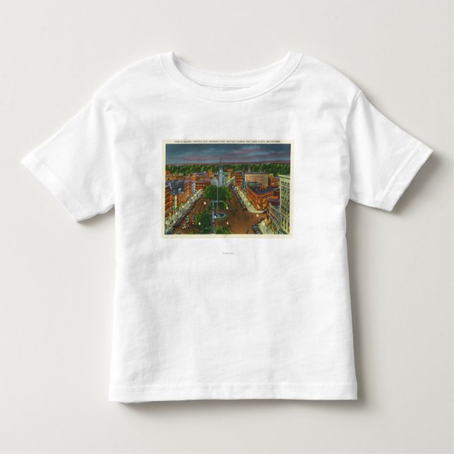 Ostansicht des öffentlichen Platzes, Stadtuhr Kleinkind T-shirt (Vorderseite)