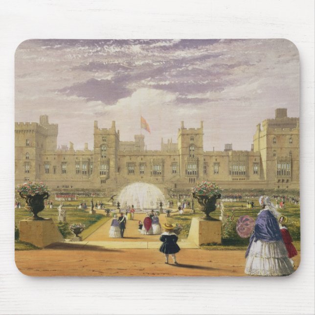 Ostansicht des Schlosses und des Gartens, Windsor Mousepad (Vorne)