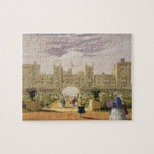 Ostansicht des Schlosses und des Gartens, Windsor Puzzle