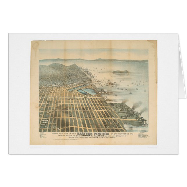 Ostansicht von San Francisco, CA (1529A) (Vorderseite (Horizontal))