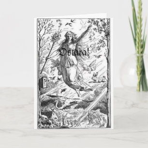 Ostara Frühlings-Äquinoktikum Feiertagskarte