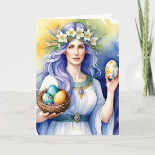 Ostara-Göttin Frühlings-Tagundnachtgleiche Sabbat Karte