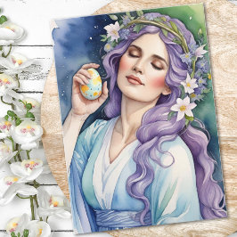 Ostara-Göttin Frühlings-Tagundnachtgleiche Sabbat  Karte