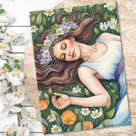 Ostara-Göttin Frühlings-Tagundnachtgleiche Sabbat  Karte