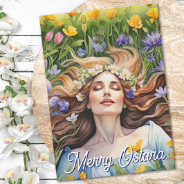 Ostara-Göttin Frühlings-Tagundnachtgleiche Sabbat  Karte