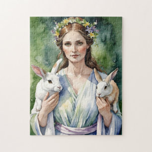 Ostara-Göttin Frühlings-Tagundnachtgleiche Sabbat Puzzle
