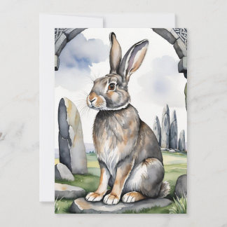 Ostara-Hase Frühlings-Tagundnachtgleiche Eostre Wi Feiertagskarte