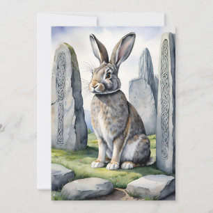Ostara Hase Frühlings-Tagundnachtgleiche Eostre Wi Feiertagskarte