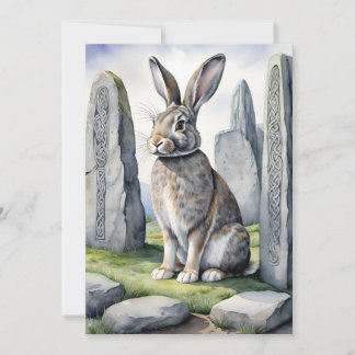 Ostara Hase Frühlings-Tagundnachtgleiche Eostre Wi Feiertagskarte