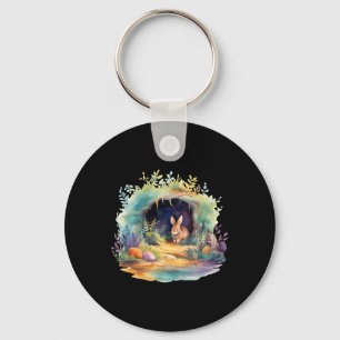 Ostara Ostre Pagan Witchcraft Frühjahrsmond Schlüsselanhänger