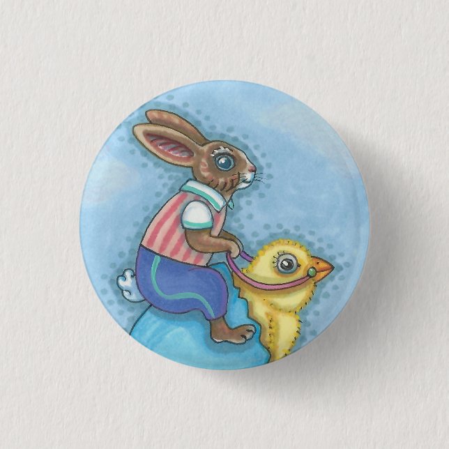 OSTBUNNY, CHICK WHIMSICAL FERIENAUFENTHALT BUTTON (Vorderseite)