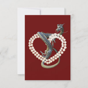 Ostchinesischer Dragon Pearl Heart Karte