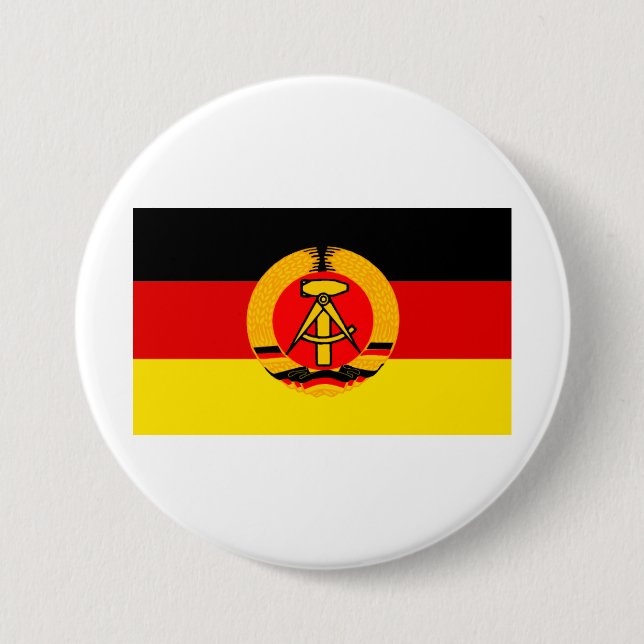 Ostdeutsche Flagge Button (Vorderseite)