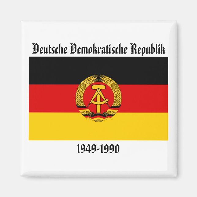 Ostdeutsche Flagge Magnet (Vorne)