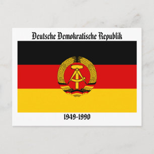 Ostdeutsche Flagge Postkarte