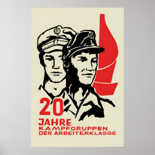 Ostdeutsche Propagandaposter 20 Jahre von Poster