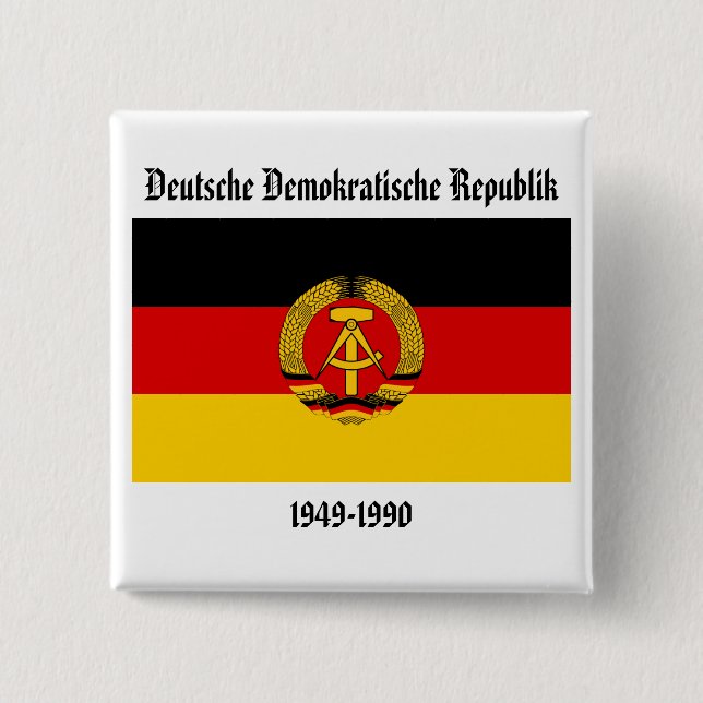 Ostdeutschland-Flagge Button (Vorderseite)
