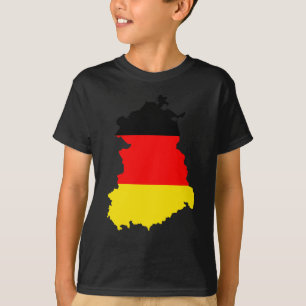 Ostdeutschland-Flaggen-Karte Größengleich T-Shirt